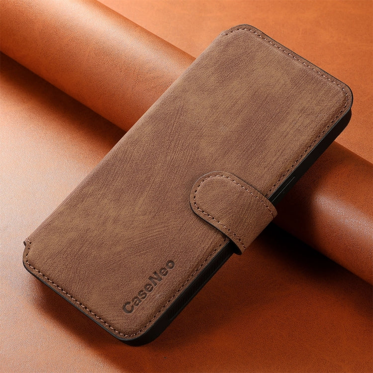 For iPhone 16 CaseNeo MagSafe RFID Anti-theft Retro Leather Phone Case(Brown) - iPhone 16 Cases by CaseNeo | Online Shopping South Africa | PMC Jewellery | Buy Now Pay Later Mobicred