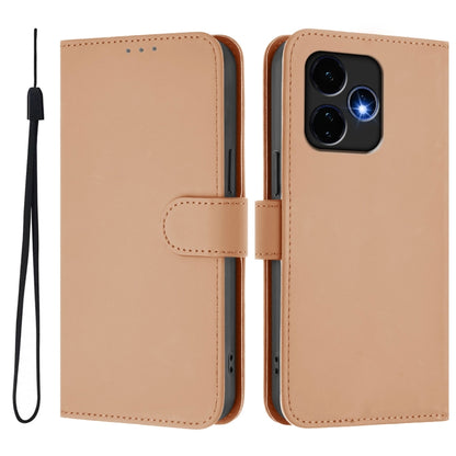 For Boost MobIle Celero 5G+ 2024 / 3+ 5G Skin Feel Solid Color Leather Phone Case with Lanyard(Nude) - More Brand by PMC Jewellery | Online Shopping South Africa | PMC Jewellery | Buy Now Pay Later Mobicred