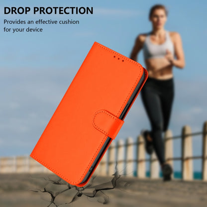 For Sony Xperia 1 VI 2024 Skin Feel Solid Color Leather Phone Case with Lanyard(Orange) - Sony Cases by PMC Jewellery | Online Shopping South Africa | PMC Jewellery | Buy Now Pay Later Mobicred