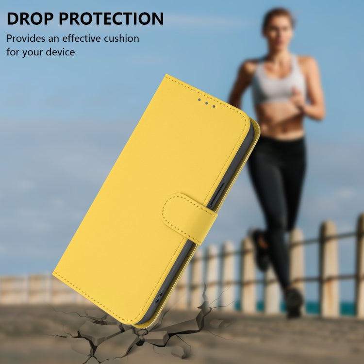 For Sony Xperia 1 VI 2024 Skin Feel Solid Color Leather Phone Case with Lanyard(Lemon Yellow) - Sony Cases by PMC Jewellery | Online Shopping South Africa | PMC Jewellery | Buy Now Pay Later Mobicred