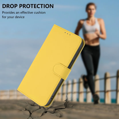 For Sony Xperia 10 VI 2024 Skin Feel Solid Color Leather Phone Case with Lanyard(Lemon Yellow) - Sony Cases by PMC Jewellery | Online Shopping South Africa | PMC Jewellery | Buy Now Pay Later Mobicred