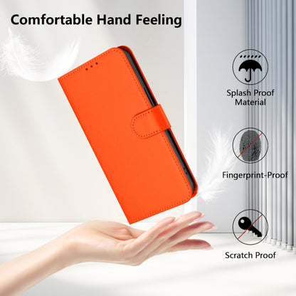 For Ulefone Note 17 Pro Skin Feel Solid Color Leather Phone Case with Lanyard(Orange) - Ulefone Cases by PMC Jewellery | Online Shopping South Africa | PMC Jewellery | Buy Now Pay Later Mobicred