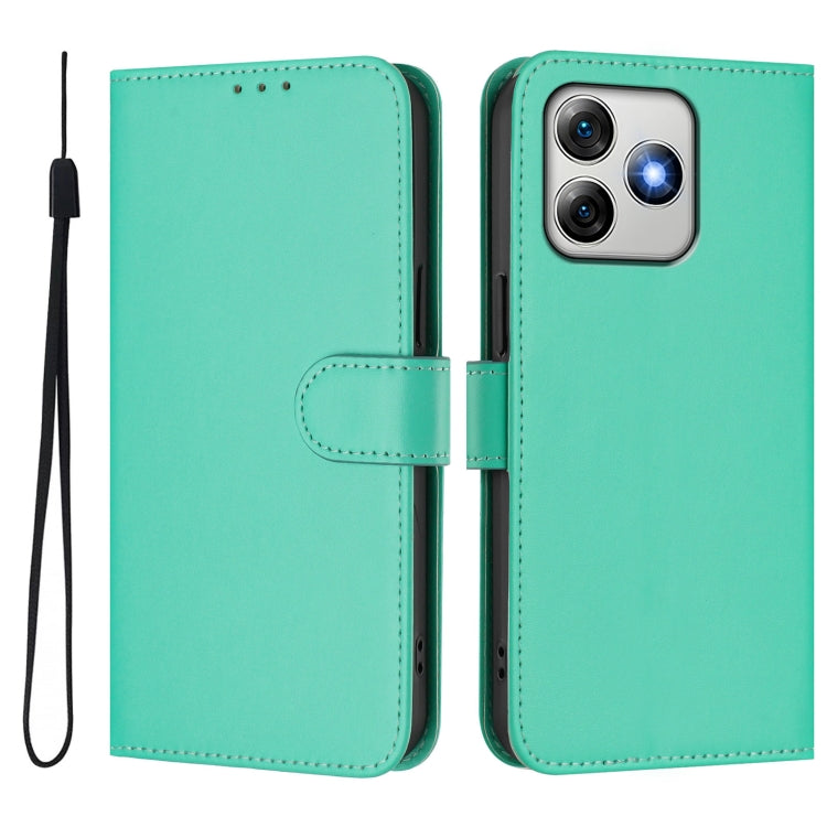 For Ulefone Note 18 Ultra Skin Feel Solid Color Leather Phone Case with Lanyard(Green) - Ulefone Cases by PMC Jewellery | Online Shopping South Africa | PMC Jewellery | Buy Now Pay Later Mobicred