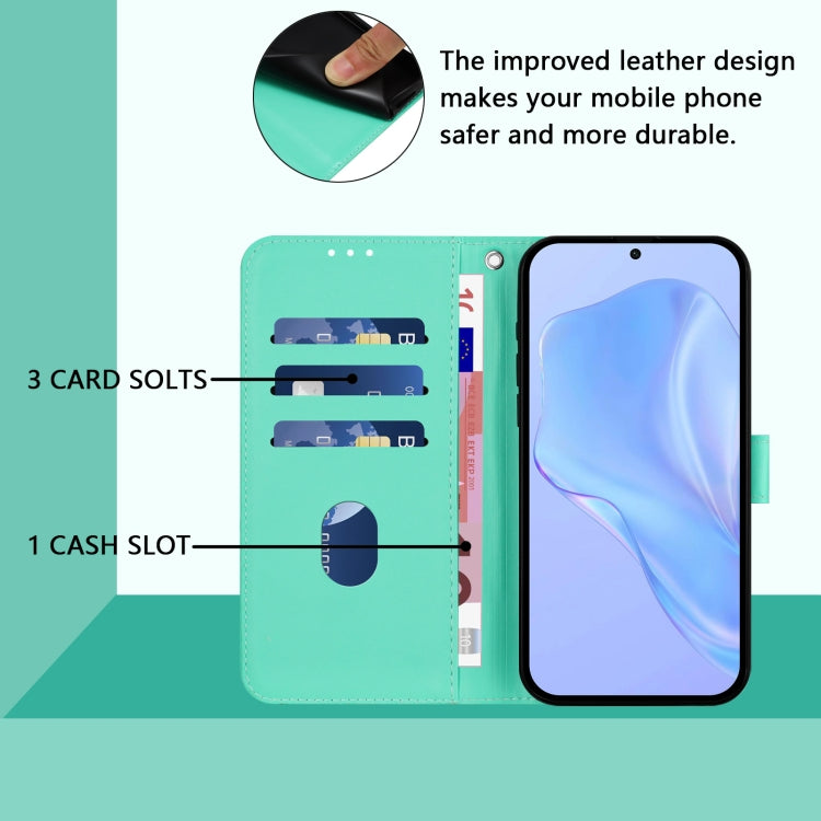 For Ulefone Note 18 Ultra Skin Feel Solid Color Leather Phone Case with Lanyard(Green) - Ulefone Cases by PMC Jewellery | Online Shopping South Africa | PMC Jewellery | Buy Now Pay Later Mobicred
