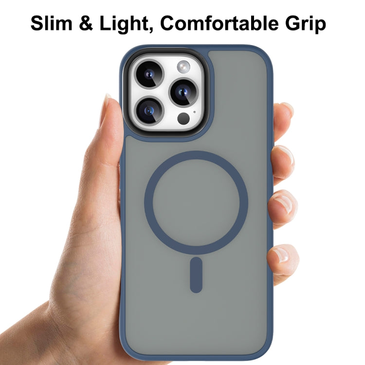 For iPhone 16 Mutural Skin Feel Series Frosted MagSafe Magnetic Phone Case(Light Blue) - iPhone 16 Cases by Mutural | Online Shopping South Africa | PMC Jewellery | Buy Now Pay Later Mobicred