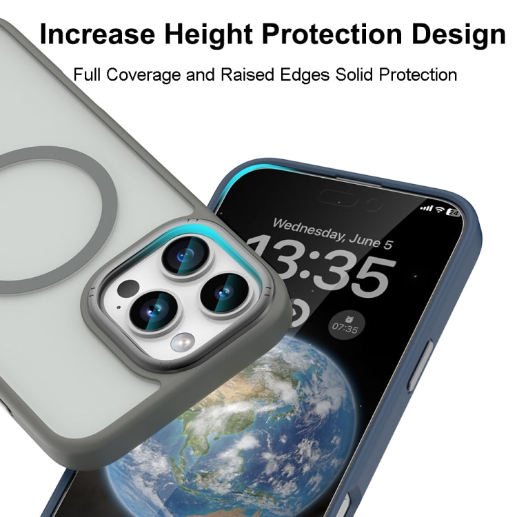 For iPhone 16 Pro Mutural Skin Feel Series Frosted MagSafe Magnetic Phone Case(Grey) - iPhone 16 Pro Cases by Mutural | Online Shopping South Africa | PMC Jewellery | Buy Now Pay Later Mobicred