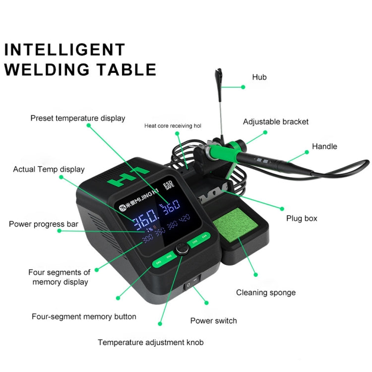 Mijing H1 Split Intelligent Temperature Control Soldering Station for Mobile Phone Repair, Plug:EU Plug - free shipping - PMc TechLife - Order now!