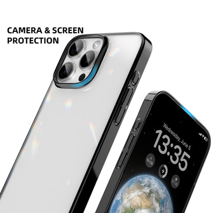 For iPhone 16 Mutural Jiantou Series Electroplating Hybrid PC Phone Case(Dark Blue) - iPhone 16 Cases by Mutural | Online Shopping South Africa | PMC Jewellery | Buy Now Pay Later Mobicred