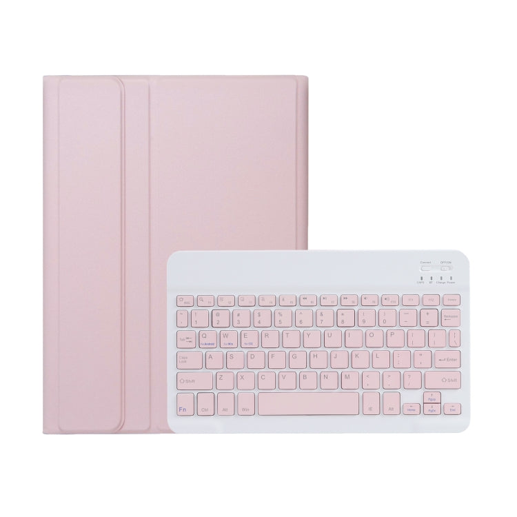 For Honor Pad X8a / X9 2024 AH25 Ultra-thin Detachable Bluetooth Keyboard Leather Tablet Case(Pink White) - Huawei Keyboard by PMC Jewellery | Online Shopping South Africa | PMC Jewellery | Buy Now Pay Later Mobicred