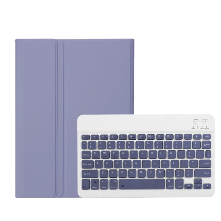 For Honor Pad X8a / X9 2024 AH25 Ultra-thin Detachable Bluetooth Keyboard Leather Tablet Case(Lavender White) - Huawei Keyboard by PMC Jewellery | Online Shopping South Africa | PMC Jewellery | Buy Now Pay Later Mobicred