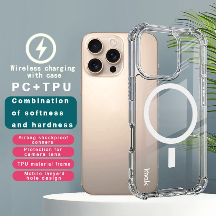 For iPhone 16 Pro Max IMAK Space Shield PC + TPU Airbag Shockproof MagSafe Phone Case(Transparent) - iPhone 16 Pro Max Cases by imak | Online Shopping South Africa | PMC Jewellery | Buy Now Pay Later Mobicred