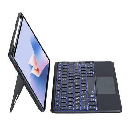 For Huawei MatePad 11.5 S Detachable Backlit Bluetooth Keyboard Leather Case with Touchpad(Black) - Huawei Keyboard by PMC Jewellery | Online Shopping South Africa | PMC Jewellery | Buy Now Pay Later Mobicred