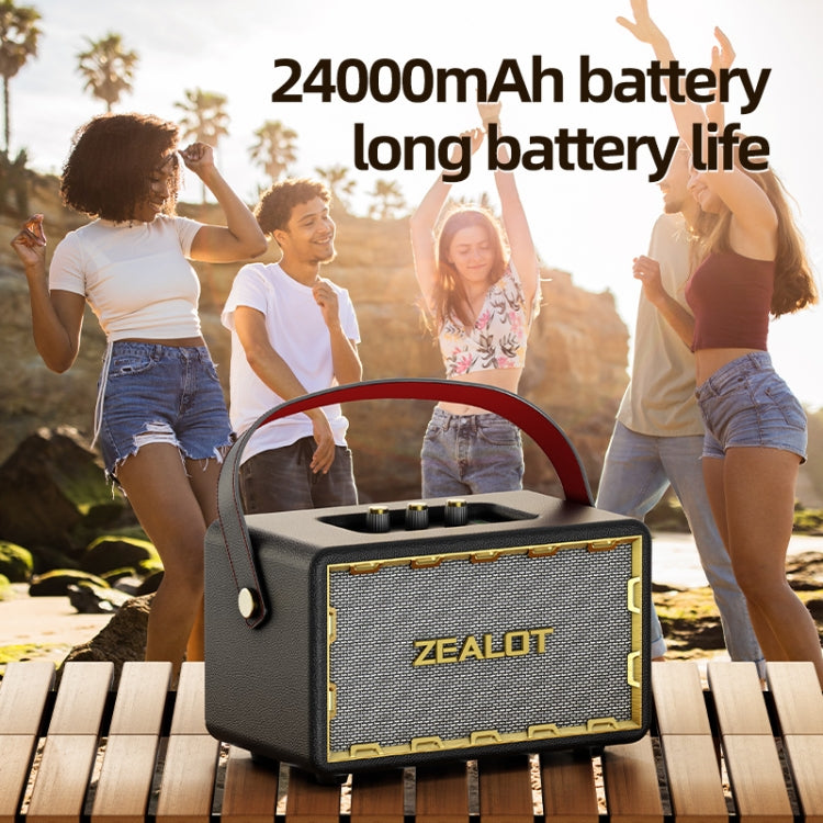 Zealot MT01 Retro Card Portable Wireless Bluetooth Speaker(Black) - Desktop Speaker by ZEALOT | Online Shopping South Africa | PMC Jewellery | Buy Now Pay Later Mobicred