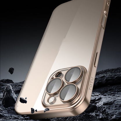 For iPhone 16 Pro Max TOTU PC-2 Soft Jane Series Electroplated TPU Phone Case with Lens Film(Titanium) - iPhone 16 Pro Max Cases by TOTUDESIGN | Online Shopping South Africa | PMC Jewellery | Buy Now Pay Later Mobicred