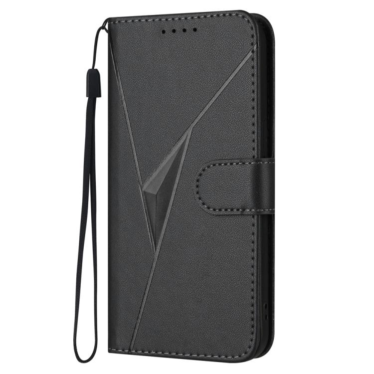 For iPhone 17 Triangle Pattern Buckle Clasp Leather Phone Case(Black) - free shipping - PMc TechLife - Order now!
