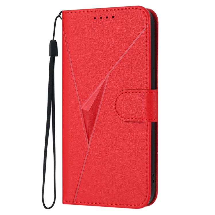 For iPhone 17 Air Triangle Pattern Buckle Clasp Leather Phone Case(Red) - free shipping - PMc TechLife - Order now!