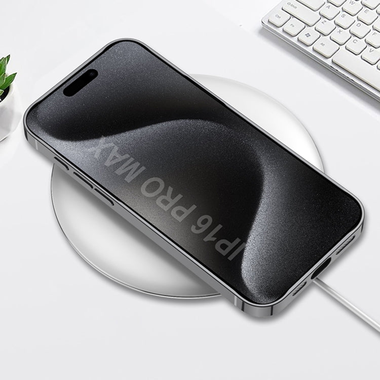 For iPhone 16 Pro GKK Plating Leather Wave MagSafe Phone Case(Black) - free shipping - PMC Jewellery - Order now!