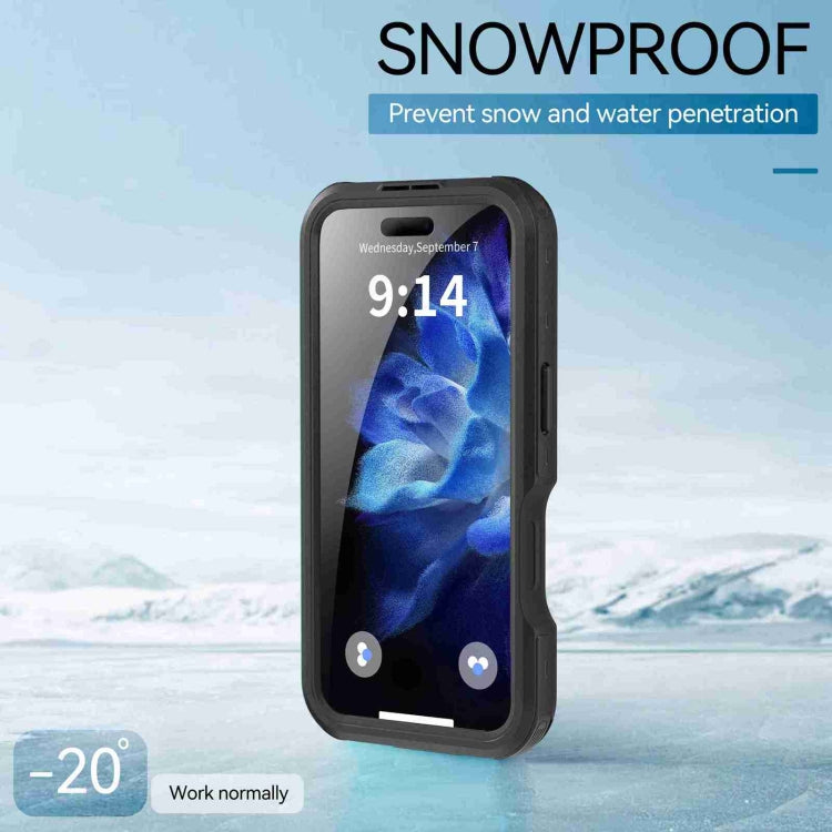 For iPhone 16 Pro RedPepper IP68 Waterproof Triple-proof MagSafe Phone Case(Black) - free shipping - PMC Jewellery - Order now!