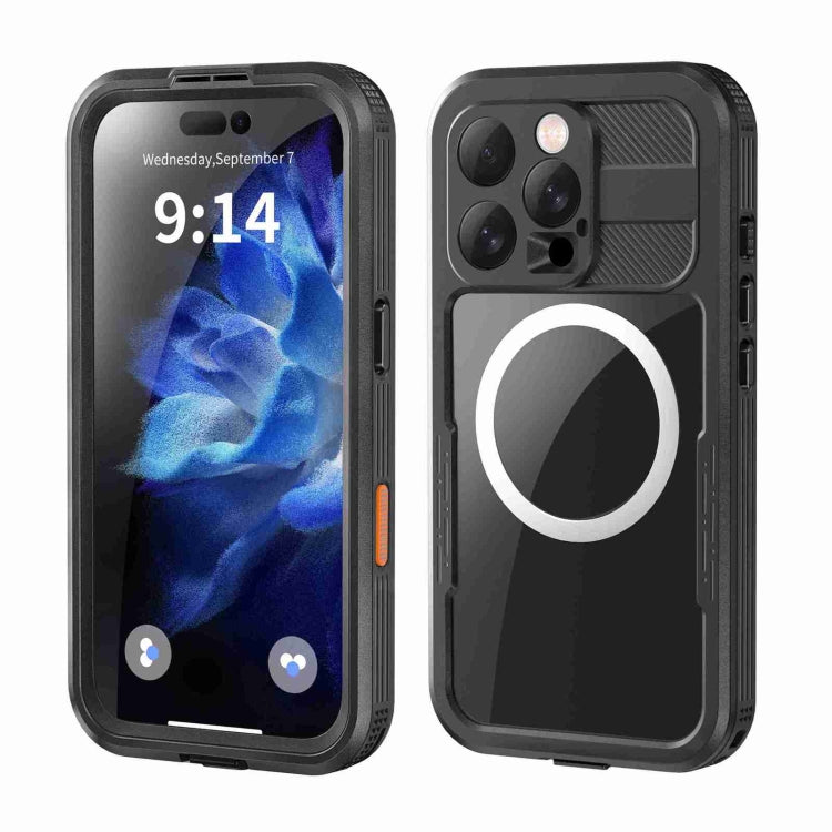 For iPhone 16 Pro Max RedPepper IP68 Waterproof Triple-proof MagSafe Phone Case(Black) - free shipping - PMC Jewellery - Order now!