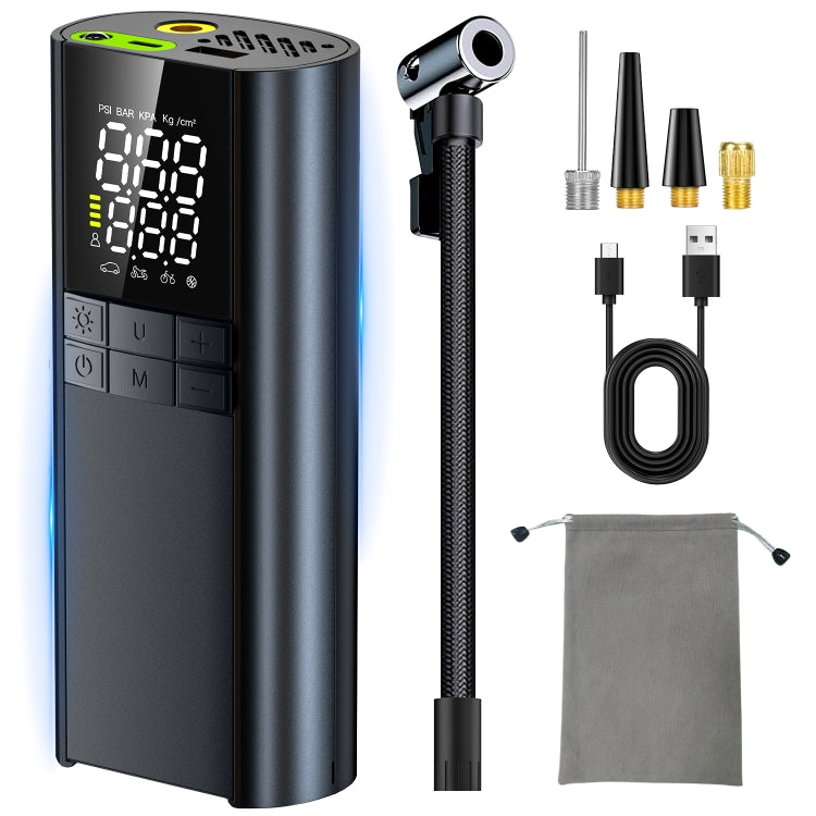 T8 Car Digital Display Portable Smart Electric Wireless Air Pump(Black) - Inflatable Pump by PMC Jewellery | Online Shopping South Africa | PMC Jewellery | Buy Now Pay Later Mobicred