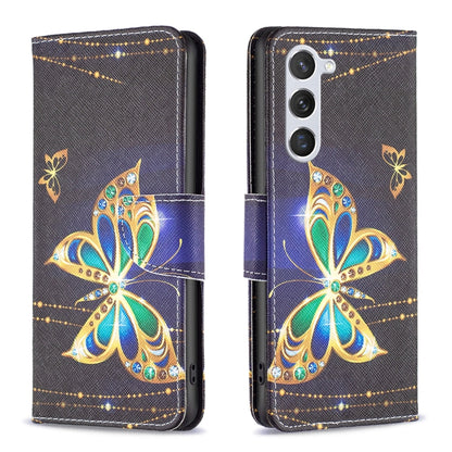 For Samsung Galaxy S25 5G Colored Drawing Pattern Leather Phone Case(Big Butterfly) - Galaxy S25 5G Cases by PMC Jewellery | Online Shopping South Africa | PMC Jewellery | Buy Now Pay Later Mobicred