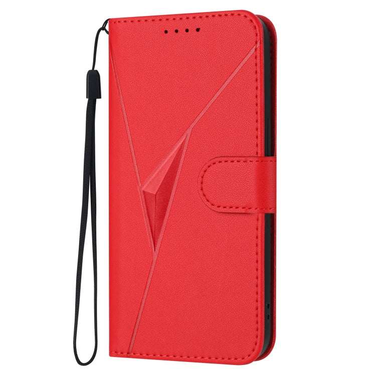 For Motorola Edge 5G 2024 Triangle Pattern Buckle Clasp Leather Phone Case(Red) - Motorola Cases by PMC Jewellery | Online Shopping South Africa | PMC Jewellery | Buy Now Pay Later Mobicred