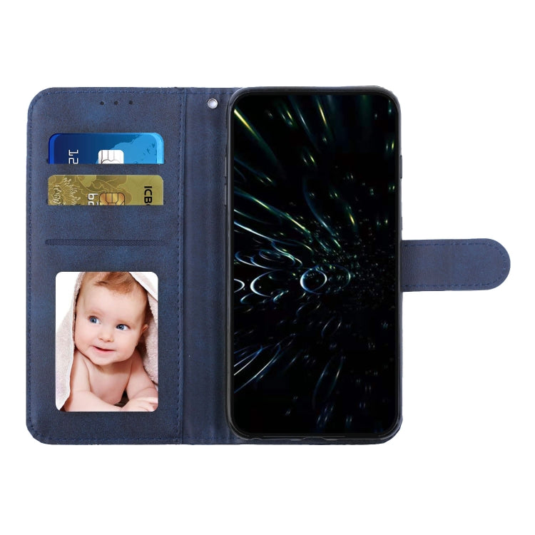 For Samsung Galaxy S25 Ultra 5G Stitching Calf Texture Buckle Leather Phone Case(Blue) - Galaxy S25 Ultra 5G Cases by PMC Jewellery | Online Shopping South Africa | PMC Jewellery | Buy Now Pay Later Mobicred