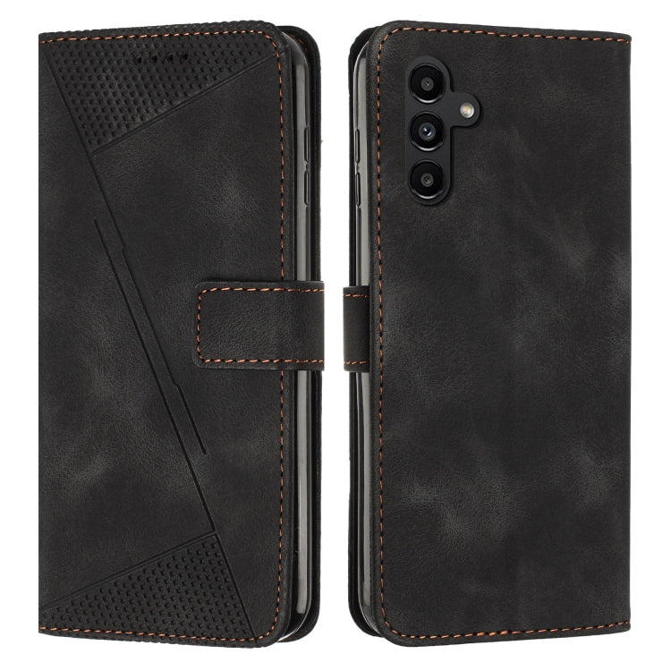 For Samsung Galaxy S25 / S24 5G Dream Triangle Leather Phone Case with Long Lanyard(Black) - Galaxy S25 5G Cases by PMC Jewellery | Online Shopping South Africa | PMC Jewellery | Buy Now Pay Later Mobicred