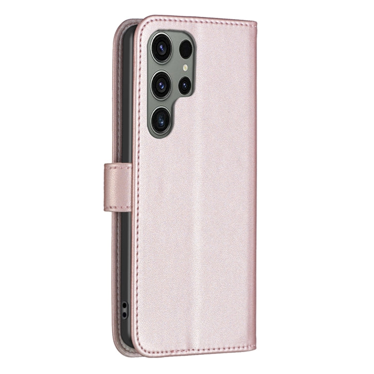 For Samsung Galaxy S25 Ultra 5G Magnetic Buckle Leather Phone Case(Gold) - Galaxy S25 Ultra 5G Cases by PMC Jewellery | Online Shopping South Africa | PMC Jewellery | Buy Now Pay Later Mobicred