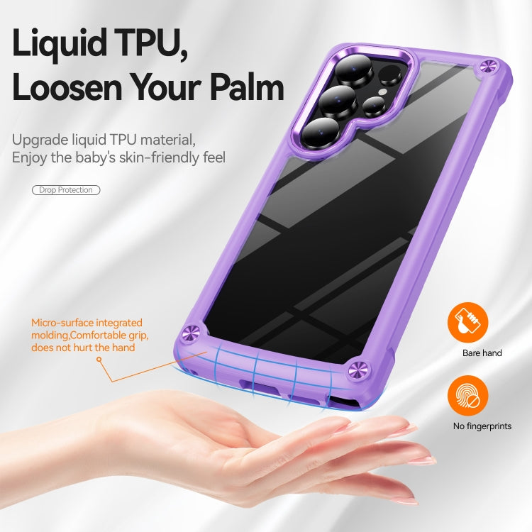 For Samsung Galaxy S25 Ultra 5G TPU + PC Lens Protection Phone Case(Purple) - Galaxy S25 Ultra 5G Cases by PMC Jewellery | Online Shopping South Africa | PMC Jewellery | Buy Now Pay Later Mobicred