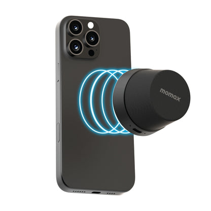 Momax 1-Vibe Go Magnetic Wireless Speaker(Black) - Mini Speaker by MOMAX | Online Shopping South Africa | PMC Jewellery | Buy Now Pay Later Mobicred