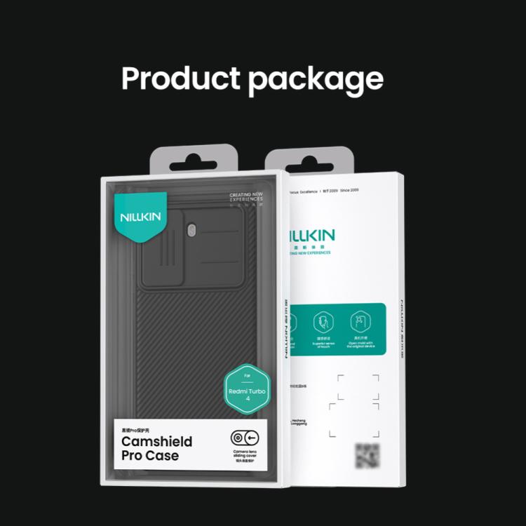 For Redmi Turbo 4 NILLKIN CamShield Pro PC Phone Case(Black) - free shipping - PMc TechLife - Order now!