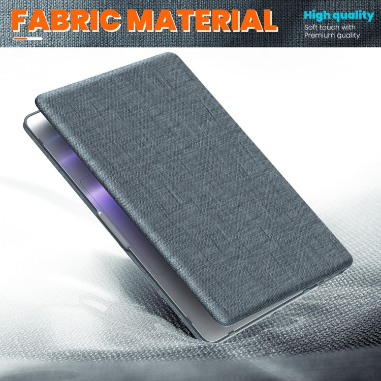 For MacBook Pro 13.3 inch M1 A2338 Fabric Magnetic Holder Laptop Protective Case(Grey) - MacBook Pro Cases by PMC Jewellery | Online Shopping South Africa | PMC Jewellery | Buy Now Pay Later Mobicred