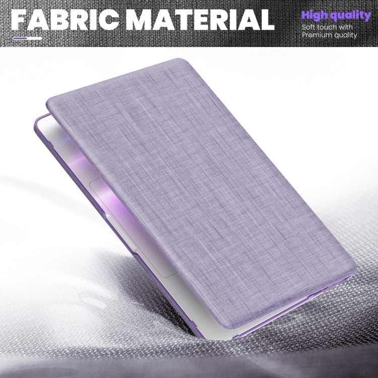 For MacBook Pro 13.3 inch M1 A2338 Fabric Magnetic Holder Laptop Protective Case(Purple) - MacBook Pro Cases by PMC Jewellery | Online Shopping South Africa | PMC Jewellery | Buy Now Pay Later Mobicred