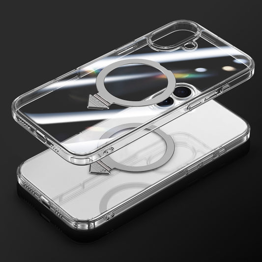 For iPhone 16 Plus SULADA Transparent MagSafe Magnetic Holder Phone Case - iPhone 16 Plus Cases by SULADA | Online Shopping South Africa | PMC Jewellery | Buy Now Pay Later Mobicred