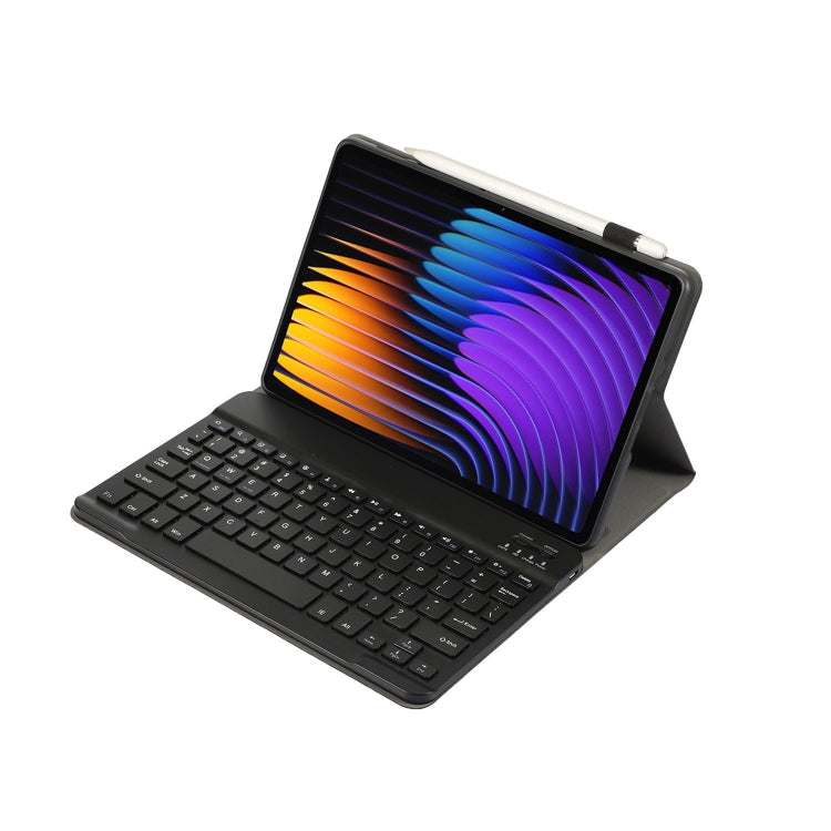 For Xiaomi Pad 7 / 7 Pro 11.2 inch A0N13 Ultra-thin Detachable Bluetooth Keyboard Leather Tablet Case(Black) - Others Keyboard by PMC Jewellery | Online Shopping South Africa | PMC Jewellery | Buy Now Pay Later Mobicred