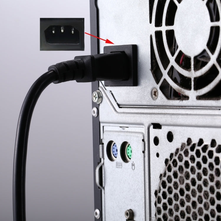 AU Plug Computer PC Power Cord 3 Pin Cable, Length:3m(Black) - Power Cord by PMC TechLife | Online Shopping South Africa | PMC TechLife | Buy Now Pay Later Mobicred