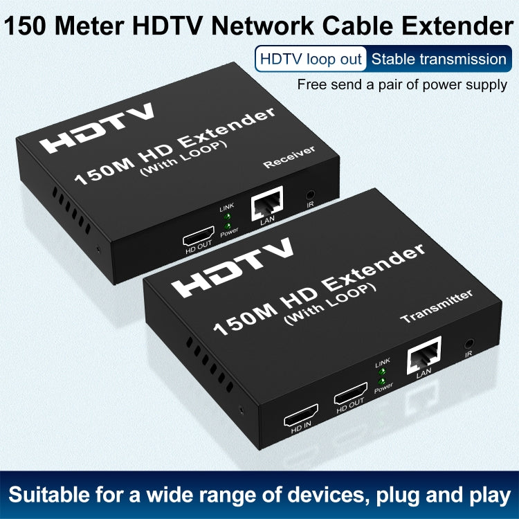 150m HDTV Network Extender(UK Plug) - Amplifier by PMC TechLife | Online Shopping South Africa | PMC TechLife | Buy Now Pay Later Mobicred