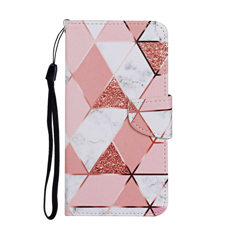 For Samsung Galaxy S25+ 5G Colored Drawing Pattern Leather Phone Case(Marble) - Galaxy S25+ 5G Cases by PMC Jewellery | Online Shopping South Africa | PMC Jewellery | Buy Now Pay Later Mobicred