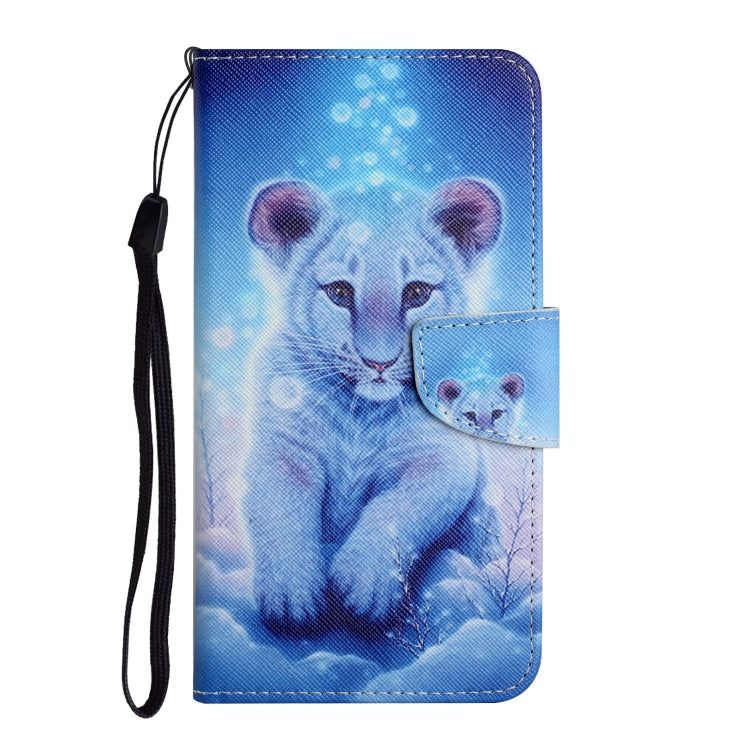 For Samsung Galaxy S25+ 5G Colored Drawing Pattern Leather Phone Case(Little Leopard) - free shipping - PMC Jewellery - Order now!