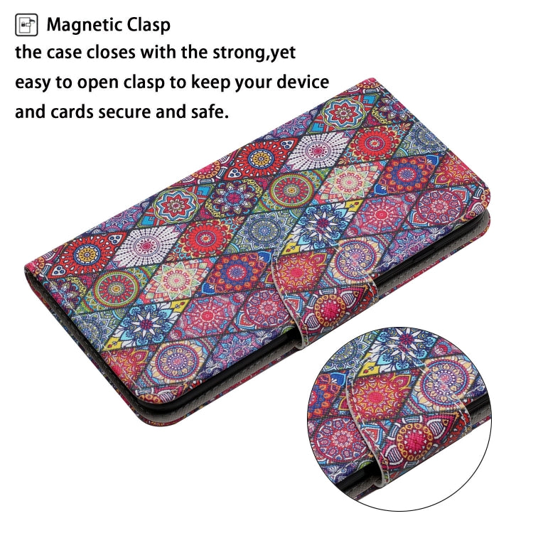 For Samsung Galaxy S25 Ultra 5G Colored Drawing Pattern Leather Phone Case(Diamond Kaleidoscope) - free shipping - PMC Jewellery - Order now!