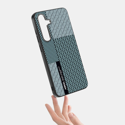 For Samsung Galaxy S25 5G ABEEL 6D Micro Relief MagSafe Magnetic Phone Case(Carbon Fiber Blue) - Galaxy S25 5G Cases by PMC Jewellery | Online Shopping South Africa | PMC Jewellery | Buy Now Pay Later Mobicred