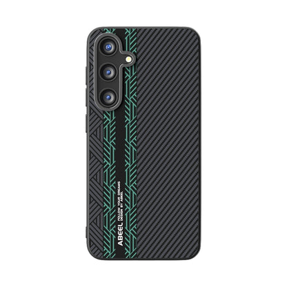 For Samsung Galaxy S25+ 5G ABEEL 6D Micro Relief MagSafe Magnetic Phone Case(Green) - Galaxy S25+ 5G Cases by PMC Jewellery | Online Shopping South Africa | PMC Jewellery | Buy Now Pay Later Mobicred