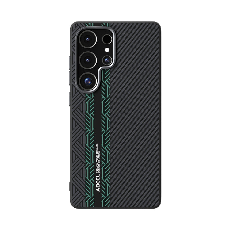 For Samsung Galaxy S25 Ultra 5G ABEEL 6D Micro Relief MagSafe Magnetic Phone Case(Green) - Galaxy S25 Ultra 5G Cases by PMC Jewellery | Online Shopping South Africa | PMC Jewellery | Buy Now Pay Later Mobicred