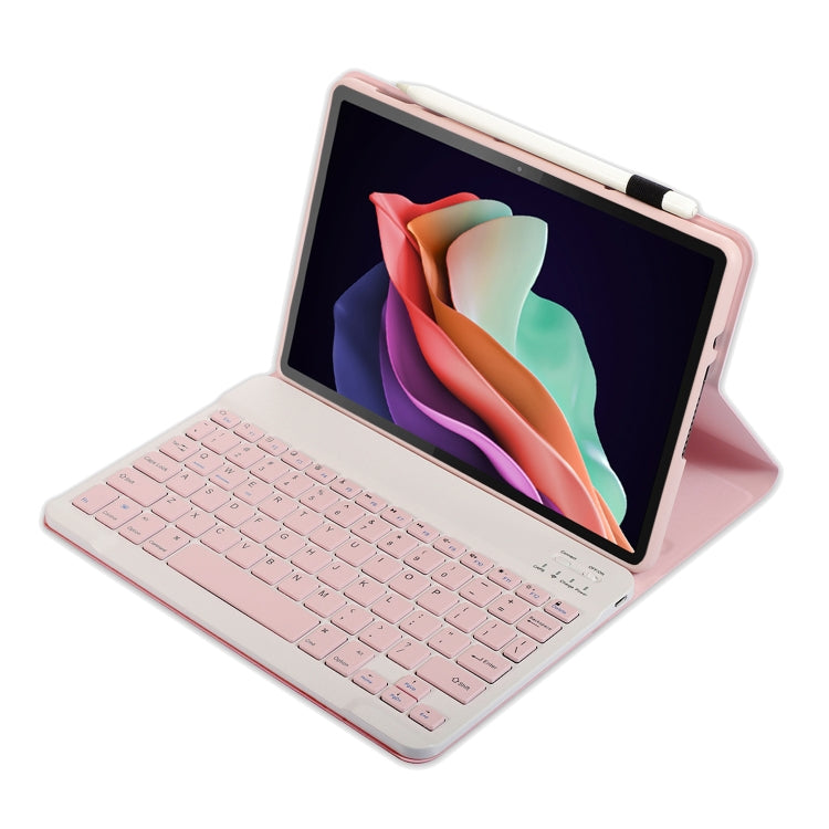 For Huawei MatePad SE 10.4 AH13 Ultra-thin Detachable Bluetooth Keyboard Leather Tablet Case(Pink White) - Others Keyboard by PMC Jewellery | Online Shopping South Africa | PMC Jewellery | Buy Now Pay Later Mobicred