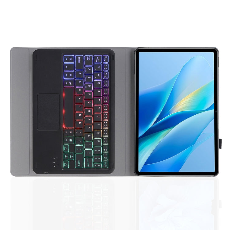 For vivo Pad Air / iQOO Pad 11.5 AV13-AS TPU Ultra-thin Detachable Backlight Bluetooth Keyboard Leather Case with Touchpad(Black) - Others Keyboard by PMC Jewellery | Online Shopping South Africa | PMC Jewellery | Buy Now Pay Later Mobicred