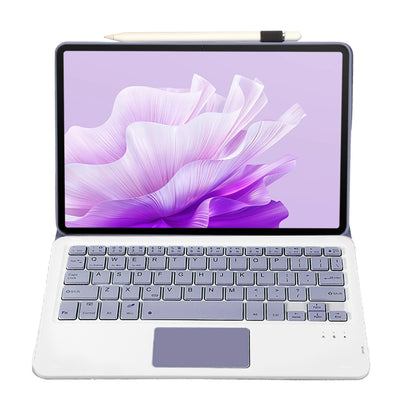 For Huawei MatePad 11.5 S 2024 AH20-A Ultra-thin Detachable Bluetooth Keyboard Leather Tablet Case with Touchpad(Lavender White) - Others Keyboard by PMC Jewellery | Online Shopping South Africa | PMC Jewellery | Buy Now Pay Later Mobicred