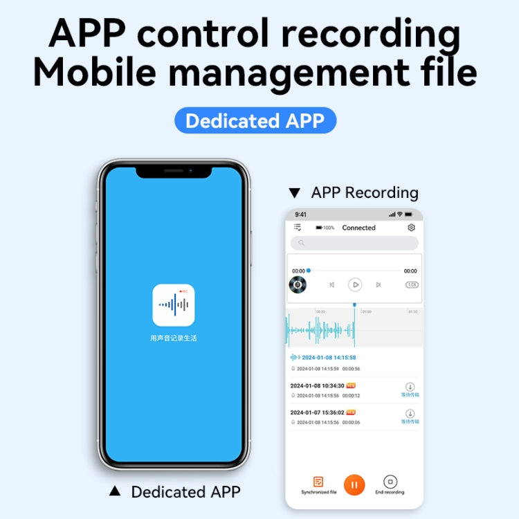 Q61A Ultra-thin HD Noise Reduction Voice Recording Pen Support APP Control, Memory:16GB(Black) - Recording Pen by PMC TechLife | Online Shopping South Africa | PMC TechLife | Buy Now Pay Later Mobicred