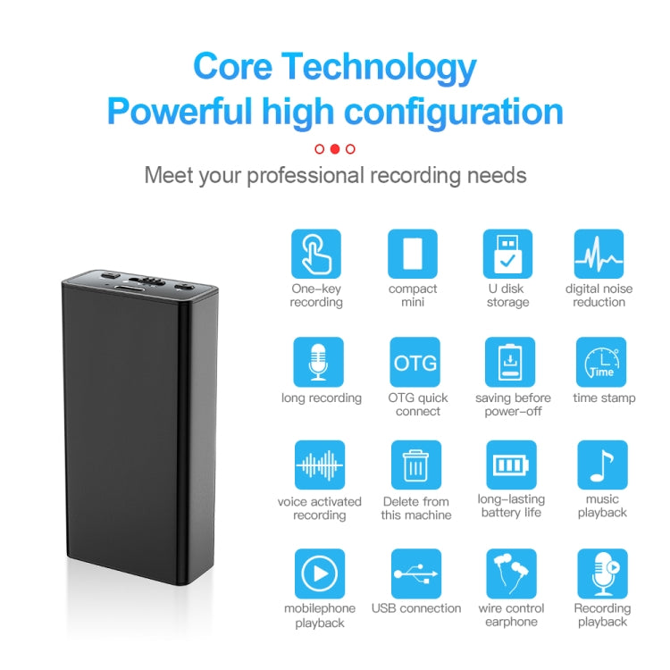 Q65 Long-lasting Magnetic Intelligent Voice Recording Pen, Memory:32GB(Black) - Recording Pen by PMC TechLife | Online Shopping South Africa | PMC TechLife | Buy Now Pay Later Mobicred