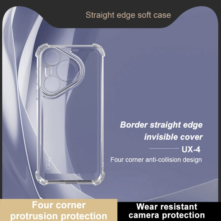 For Huawei Pura 70 IMAK UX-4 Series Four-corner Shockproof Phone Case(Transparent) - Huawei Cases by imak | Online Shopping South Africa | PMC Jewellery | Buy Now Pay Later Mobicred